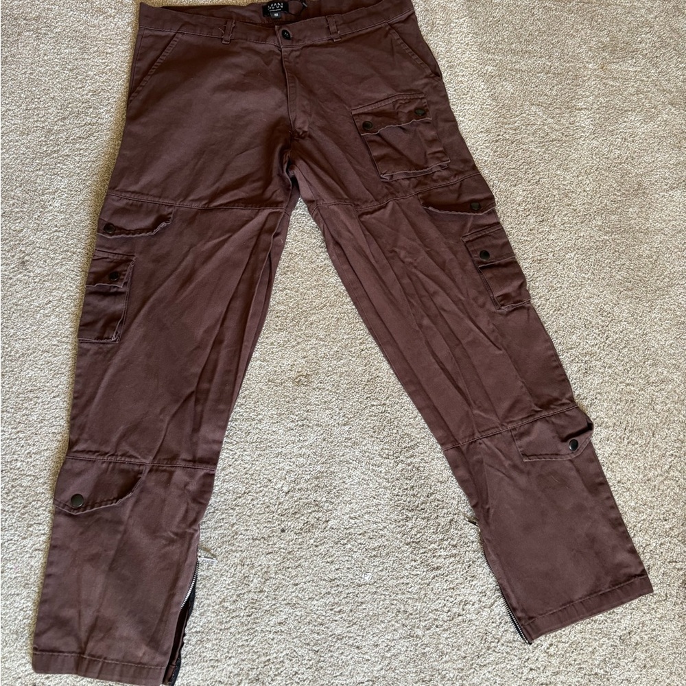 boohooMan brand cargo pants